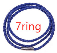 Bracelet tressé en cuir véritable, perles en acier inoxydable personnalisées, bracelet à breloques avec nom
