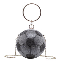 Soccer and Basketball Shape Jewel Chain Handbags