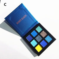 Beauty Glazed 9-colors Eyeshadow Palettes Solar System Planets