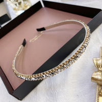 Crystal Diamond Thin Headbands
