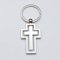 Cross Metal Keychain