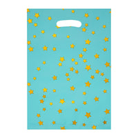 Solid Color Gold Star Aluminum Film Party Favor Gift Bags (10 Pcs)