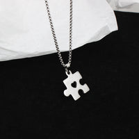 Couple Puzzle Love Necklace