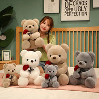 Lovely rose Hug Plush Teddy Bear