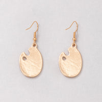 Artist Paint Gold Pallet Earrings
