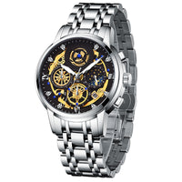 Montre à quartz étanche à engrenages creux