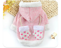 Winter Mittens Hoodie Pet Sweatshirt