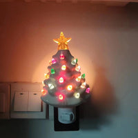 Luces nocturnas de cerámica para árboles de Navidad