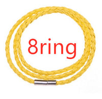 Bracelet tressé en cuir véritable, perles en acier inoxydable personnalisées, bracelet à breloques avec nom