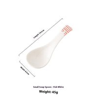 Dark Green Underglaze Porcelain Spoon Household Japanese Style Tableware Peacock Green Ceramic Small Spoon