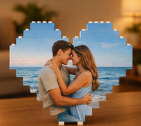 Photo Of A Heart-shaped Building Block Set