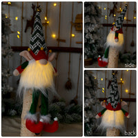 Poupée elfe de Noël avec lumières