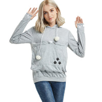 Lindas sudaderas con capucha con bolsillo para mascotas para gato