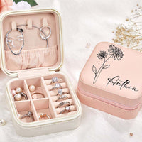 Personalized Flower Jewelry Box