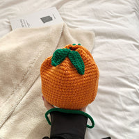 Bolso tejido con gancho de lana hecho a mano puro INS para bandolera para niños