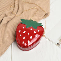 Strawberry Chain Crossbody Purse