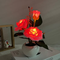 Ambiente de decoración de luz nocturna LED rosa