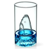 Tasse en verre Transparent, verre de requin, vin, lait, thé, eau, petit déjeuner, tasses à Double couche, Bar, verres à vin