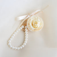 Eternal Rose Wristlet Keychain Car Bag Hanging Ornament Gift