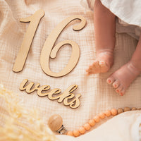 Wooden Digital Milestone Baby Time Record Table Photography Props
