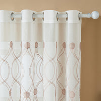 Cortinas bordadas con balón de fútbol para habitación infantil