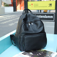 High Capacity Leather Backpack