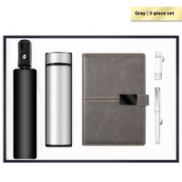 Luxury Business Gift Set Insulated Travel Mug Umbrella Flash Drive Journal Pen