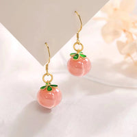 Peach Agate Earrings