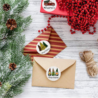 Étiquettes autocollantes de Noël