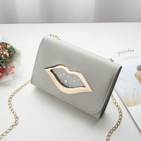 Lips sweet chain chain messenger bag