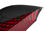 Parapluie à carreaux vichy inversé : rouge