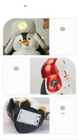 Décoration de veilleuse de Noël pingouin skateboard