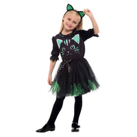 Costume de mascarade, robe de princesse chat noir