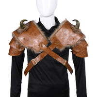 Costume de Cosplay d'Halloween pour hommes, armure Viking médiévale, épaule