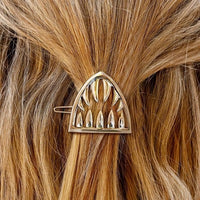 Barrettes en métal argenté pour tête arrière, grande pince à cheveux pour femme, pince à requin, élégante et gracieuse, épingle à cheveux, accessoires de coiffure