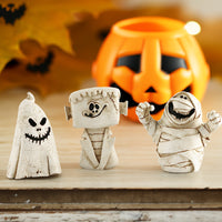 Tête de citrouille fantôme, ornements de décoration de scène d'halloween