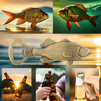 Sea Bass Bottle Opener With Velvet Bag