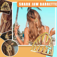 Barrettes en métal argenté pour tête arrière, grande pince à cheveux pour femme, pince à requin, élégante et gracieuse, épingle à cheveux, accessoires de coiffure