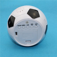 Reloj digital con control de sonido luminoso de balón de fútbol