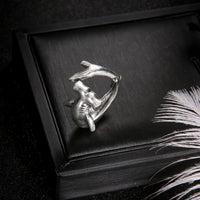 Bague antique en alliage de grand requin blanc