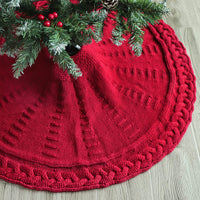 Christmas Knitted Tree Skirt