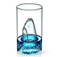 Tasse en verre Transparent, verre de requin, vin, lait, thé, eau, petit déjeuner, tasses à Double couche, Bar, verres à vin