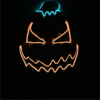 LED Pumpkin Masquerade Mask