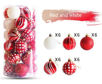 Assortiment de boules de Noël en plastique (30 pièces)