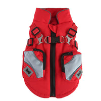 Pet Winter Cotton Dog Clothes Zipper Jacket