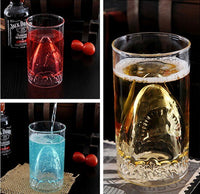Tasse en verre Transparent, verre de requin, vin, lait, thé, eau, petit déjeuner, tasses à Double couche, Bar, verres à vin