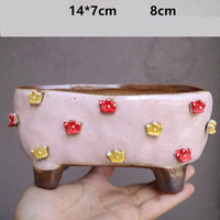 Stoneware Succulent Plant Pot