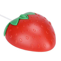 Cute Strawberry Red USB Wired Mouse