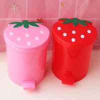 Strawberry-shaped Plastic Garbage Cans