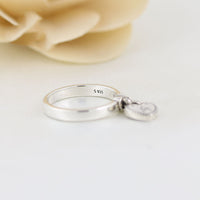 Love Lock Love Pendant Ring